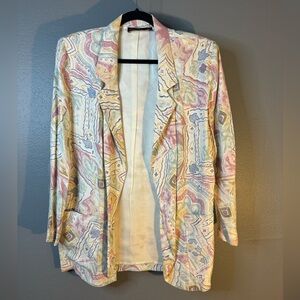 Multicolor Abstract Women's Jacket